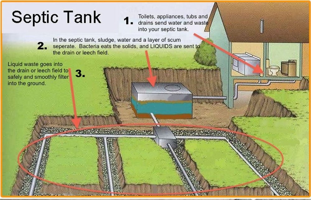 Septic system diagram