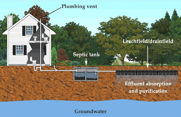 Septic system diagram