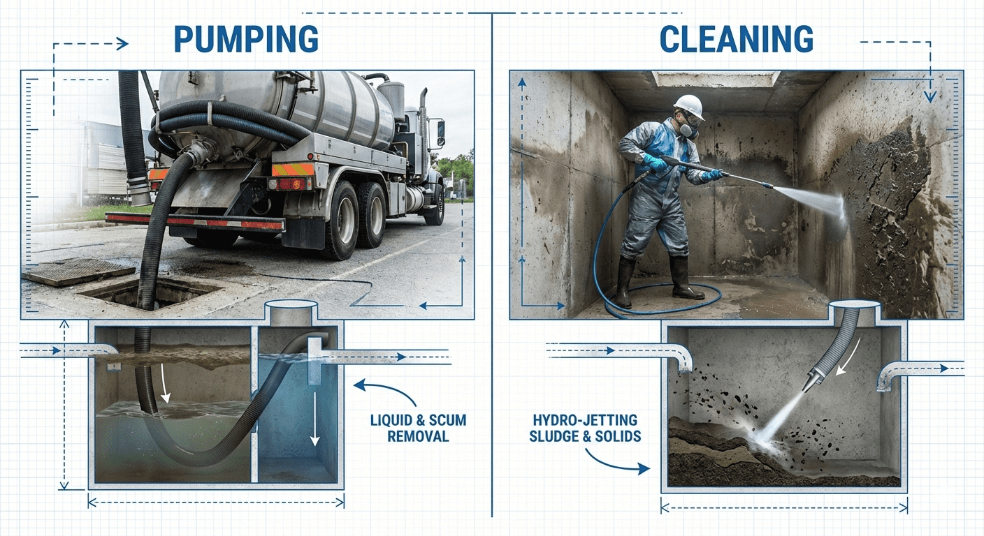 Septic Tank Cleaning vs Pumping: 5 Crucial Differences You Must Know